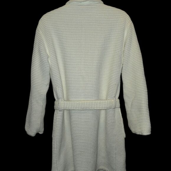 Cotton Waffle Textured Bath Robe, Exclusively at Macy’s Sz S/M - Picture 2 of 3